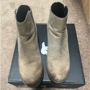 Sorel Joan of Arctic Wedge II Zip Ash Brown Size 9